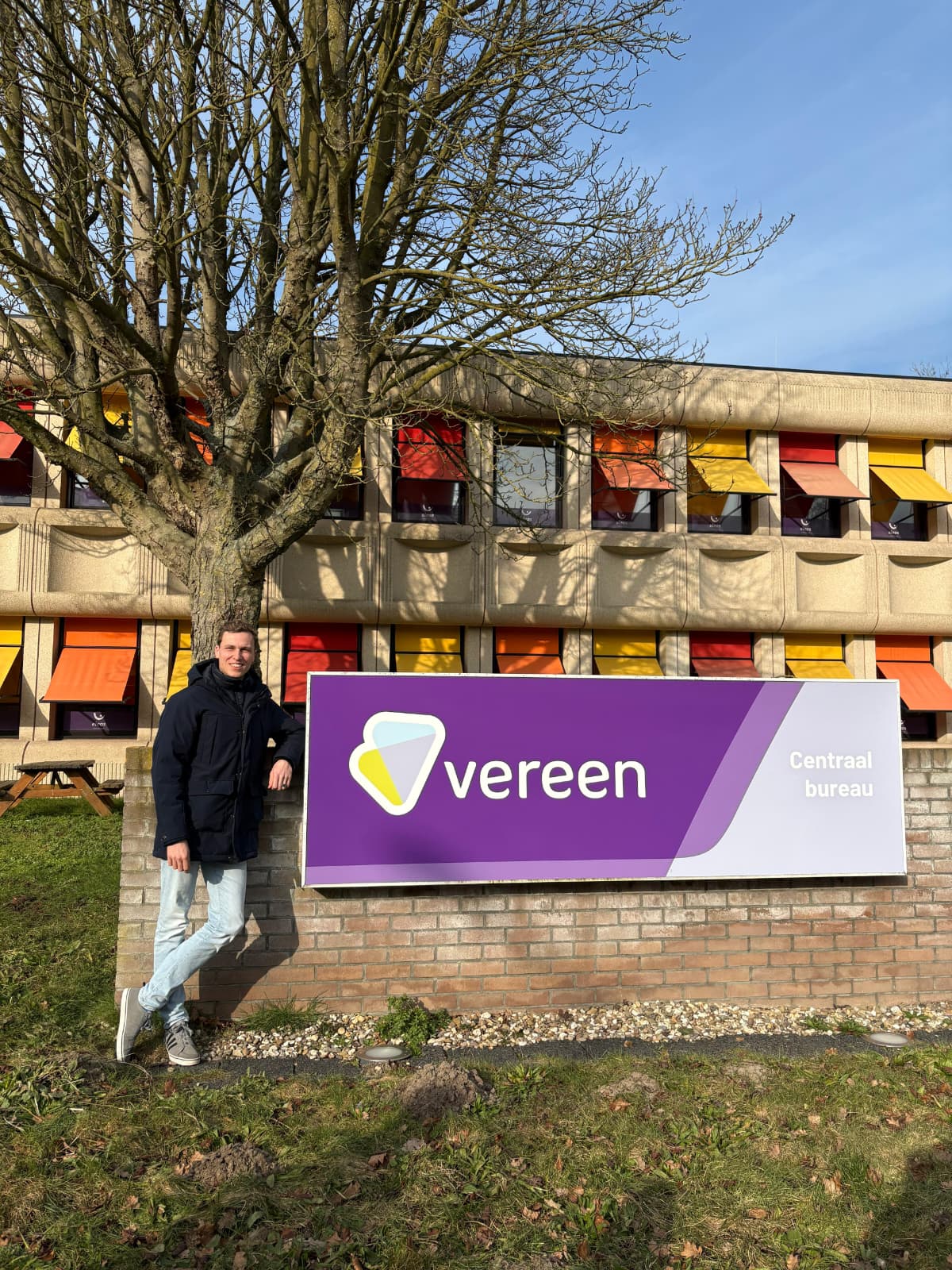 foto Jelle Jelle aan het werk bij Vereen